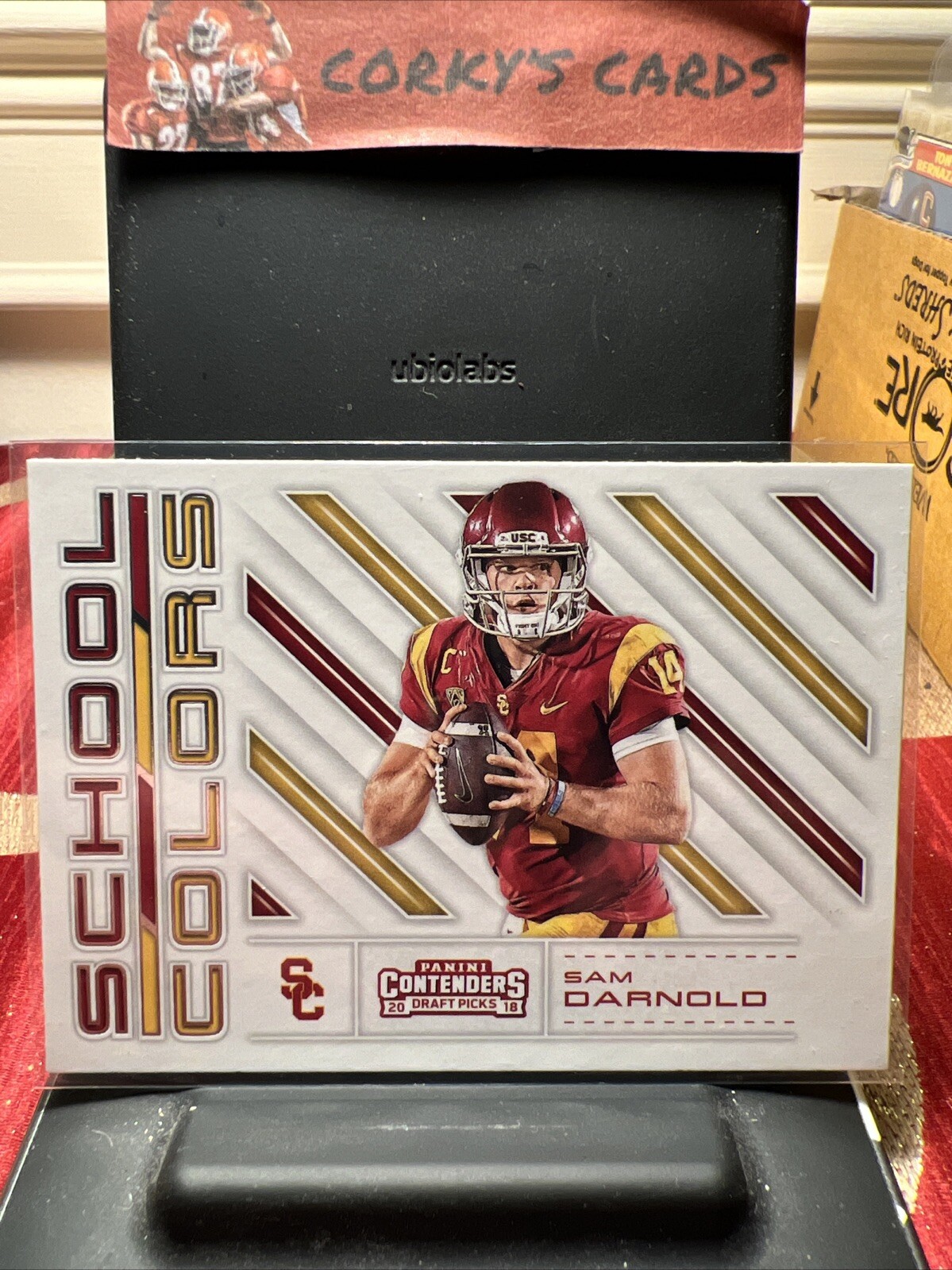 Sam Darnold 2018 Contenders Draft School Colors #1 USC Jets 49ers RC Rookie