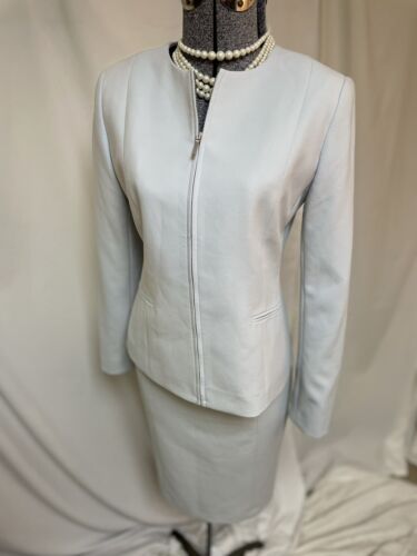 NEW Talbots Skirt Suit Size 4 Jacket 6 Skirt Two Piece Set Woven In Italy $458 - Picture 4 of 24