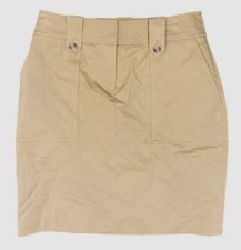 Calvin Klein Women's Beige Button Waist Stretch Skirt Size 2
