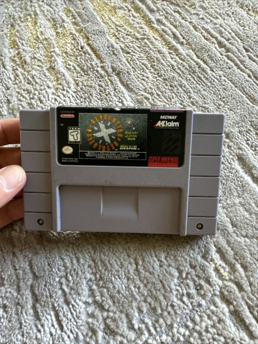 Revolution X Super Nintendo Aerosmith Music is the Weapon