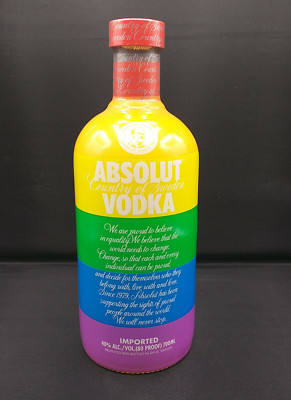 Absolut Vodka Pride Edition 40% Alkohol Sweden 0,7 Liter