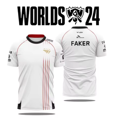 T1 Esports Team Uniform T-shirt League Of Legends World Finals Jersey  TShirt G23