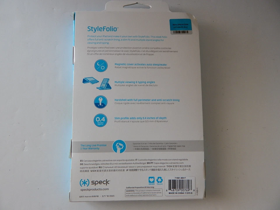 Speck Product StyleFolio Case & Stand for iPad Mini/Mini2/Mini3 Malachite Green - Image 2 of 4