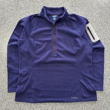 Eddie Bauer First Ascent Fleece Pullover Womens XL Half Zip Long Sleeve Sweater