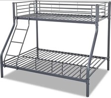 Bunk Bed Frame Metal 150x200cm/90x200cm Solid Single Bed for adults or children