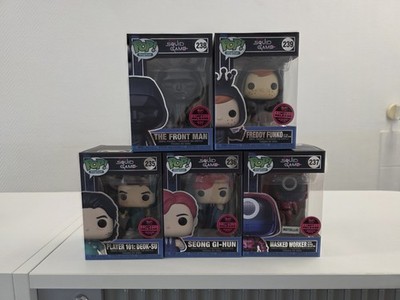 Funko Pop Digital 235/236/237/238/239--SQUID GAME--KOMPLETTSET--RAR--neu--