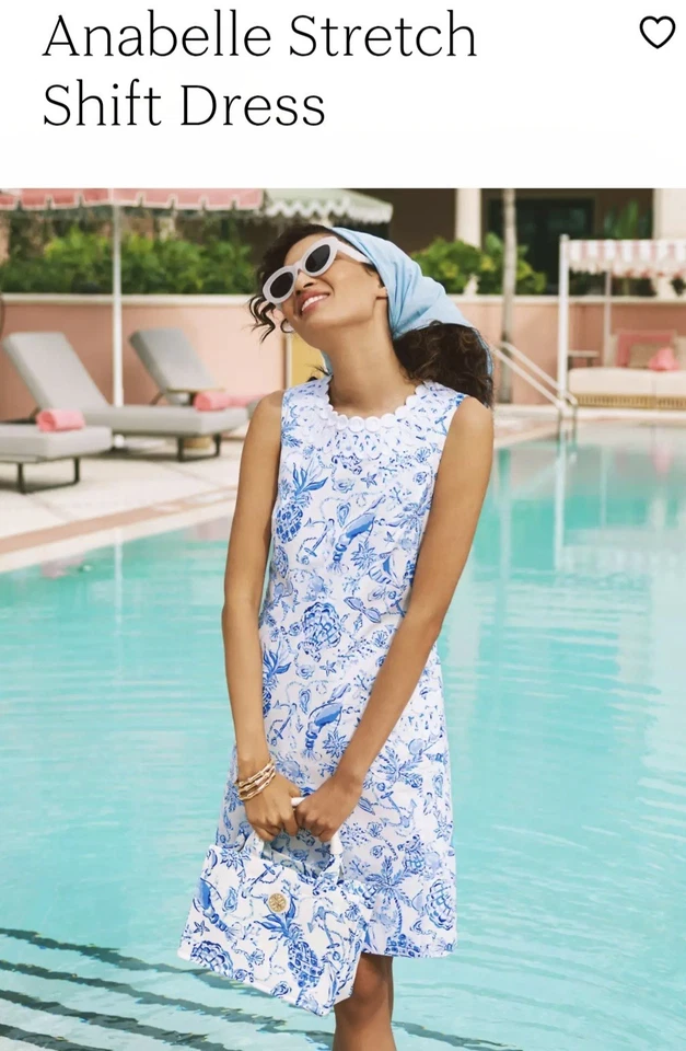 Lilly Pulitzer Annabelle Dress 'barefoot beachcombers 'Size 8 USA ( 12 UK ) NWT - Image 1 of 4