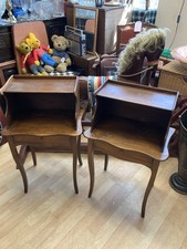 French Oak Bedside Tables /Cabinets
