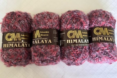 CM Columbus Minerva Himalaya Yarn - Lot Of 4 - Tucan - 1.75 Oz/93 Yds Each