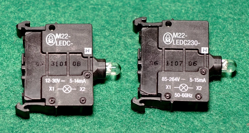 Eaton/Moeller M22-LED2 12-30V oder 85-264V (Bodenbefestigung)  2x - Bild 1 von 1
