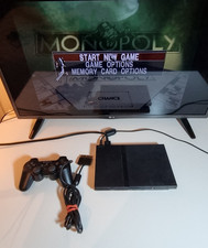 Sony PlayStation PS2 Slim Black Console Controller Leads Bundle Tested & Working