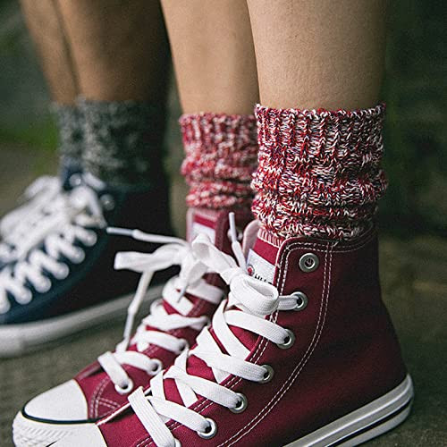 3 Pairs Women Winter Wool Cable Knit Crew Knee High Acrylic Blend Color B05 - Bild 5 von 6