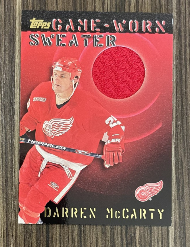 Darren McCarty 2000-01 Topps Game Worn Sweaters Jersey GWS-DM Detroit Red Wings