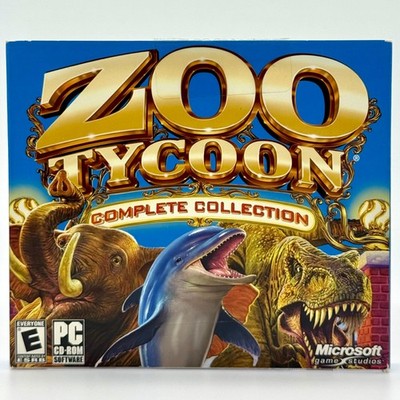Zoo Tycoon: Complete Collection (PC, 2003) Box CIB Complete 2 Discs & Manual 