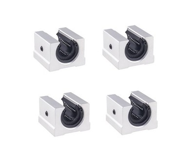 CHUANGNENG SBR12UU 12mm 4PCS Aluminum Open Linear Motion Slide Unit with Open...