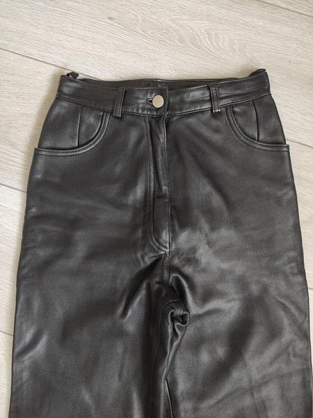 Women C. Comberti Trousers Black Leather 36 / S /