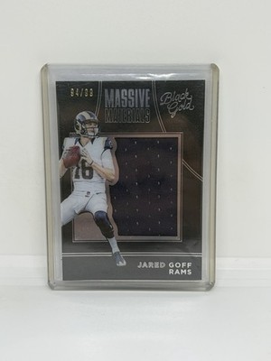 2016 Panini Black Gold Massive Materials White /99 Jared Goff Rookie RC Patch