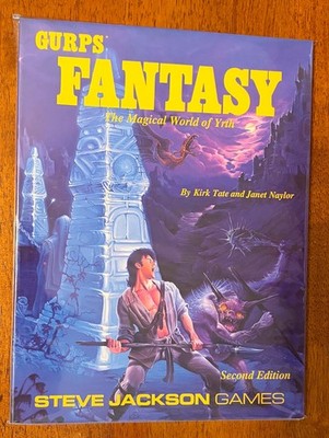 GURPS RPG Fantasy Sourcebook (Steve Jackson Games 1990) -- 1st Printing