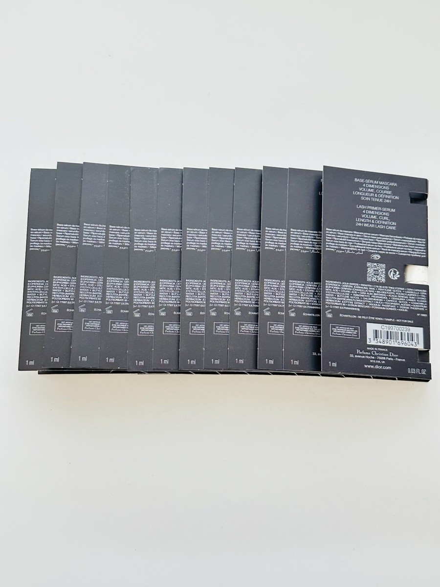 新品・未使用DiorPrestigeLaMousse120g 12 x Dior Diorshow Maximizer 4D Lash Primer Serum Mini Size