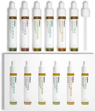 Essential Oils Set (Eucalyptus, Lavender, Lemongrass, Peppermint, Tea Tree, Oran