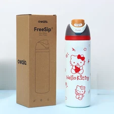 Owala FreeSip Hello Kitty Mugs Insulated Stainless Steel Water Bottle Gift 32 OZ