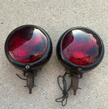 Pair Of Vintage Do-ray 550 Red Tail Lights
