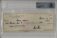 BAS Authenticated Auto Checks Hank Stram BGS Authentic h3a