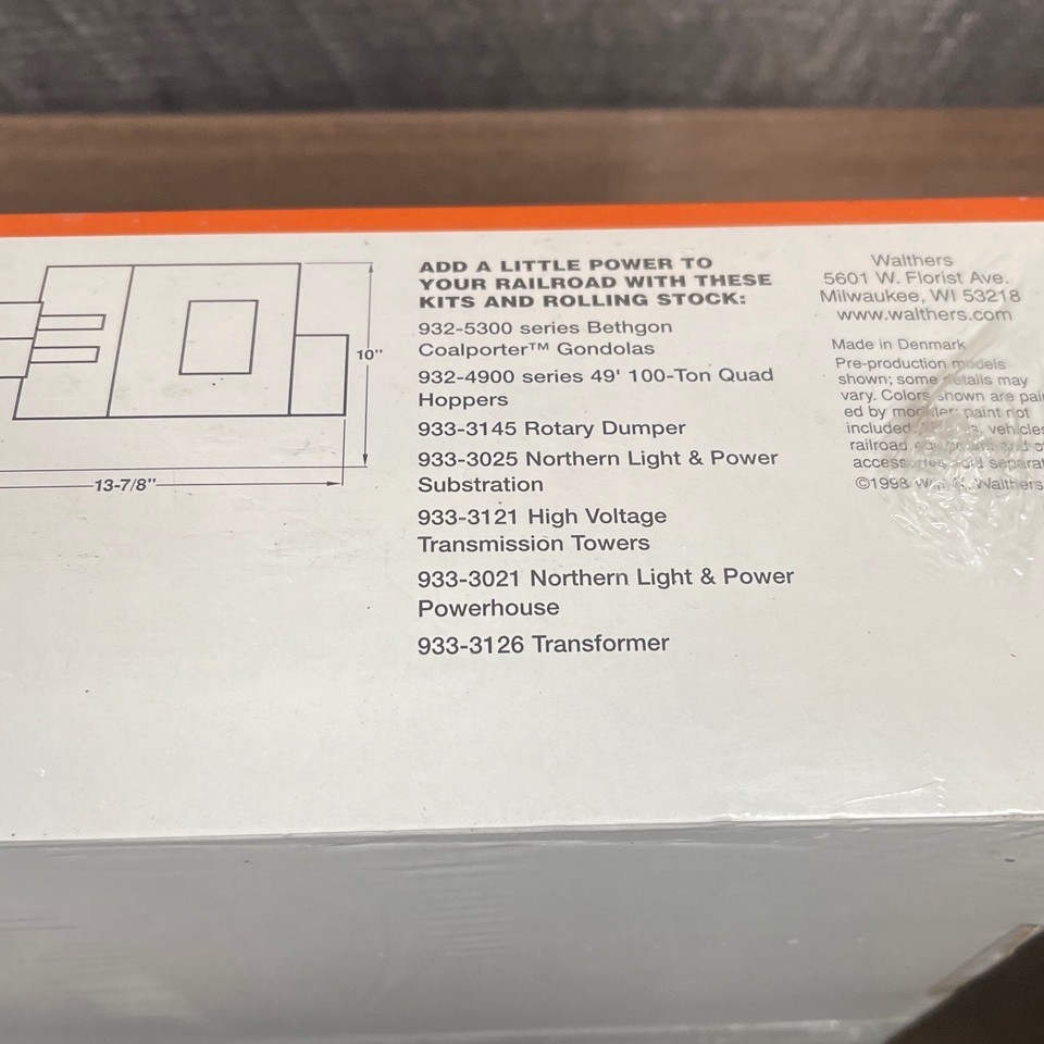 Walthers Cornerstone Tri State Power Authority HO Scale Structure Kit ...