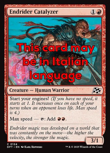MTG ENDRIDER CATALYZER FOIL EXC APOKALYPSE PILOT KATALYSATOR 124 DFT