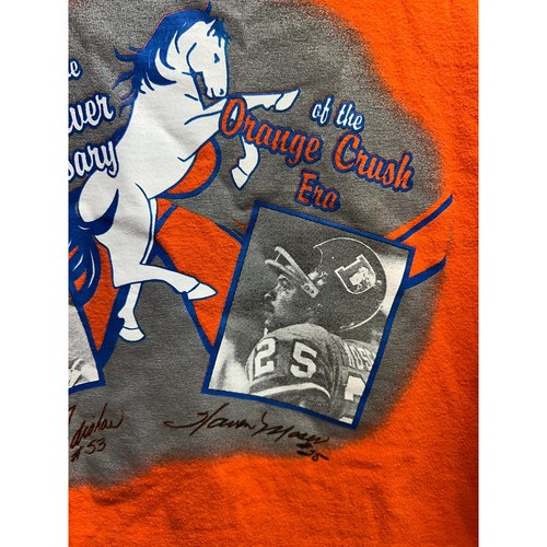 Camicia vintage Denver Broncos arancione Crush Randy Gradishar Haven Moses maglietta 2XL - Foto 4 di 9