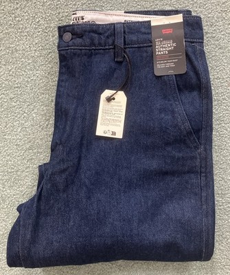 NEW Levi's XX Chino Authentic Dark Blue Straight Pants Size 34 x34 