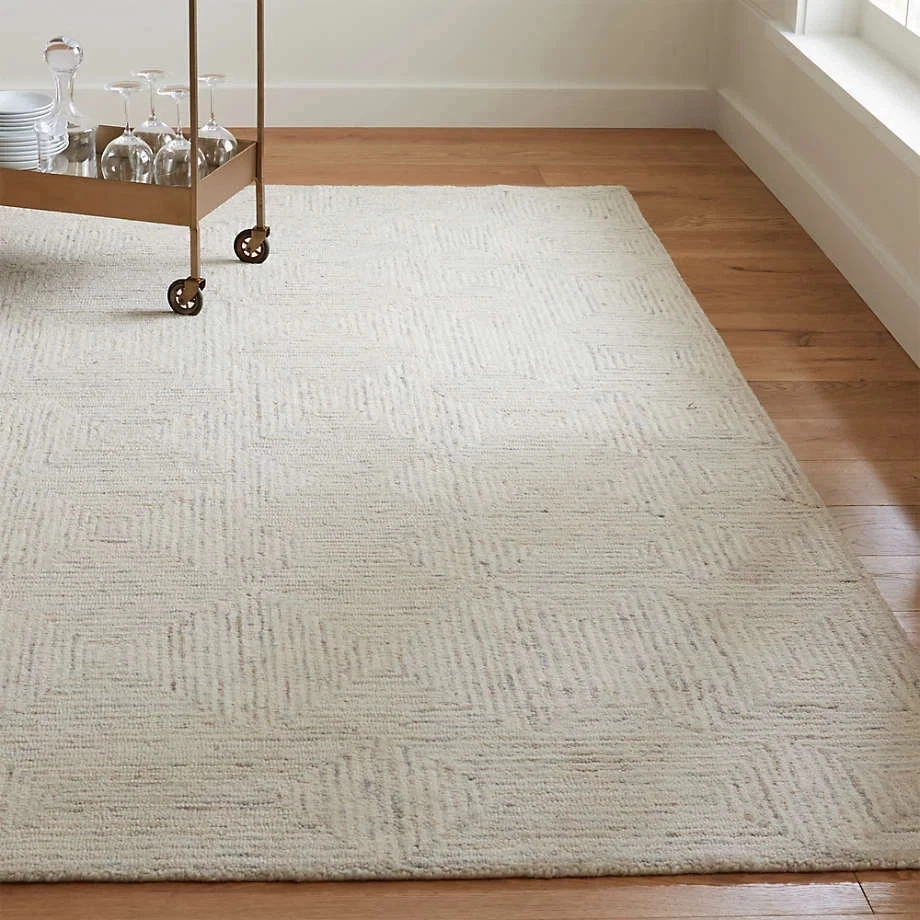 Presley Neutral Heathered 5X8 6X9 8X10 9X12 Hand made wool wool area rug carpet
Opens in a new windo