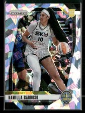 2024 Panini Prizm WNBA #93 Kamilla Cardoso Cracked Ice Prizm RC - Sky