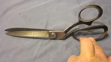 Vtg Heavy Duty  WISS-Inlaid No.20 Steel Forged  Scissors Cutting Fabric  10 1/4"