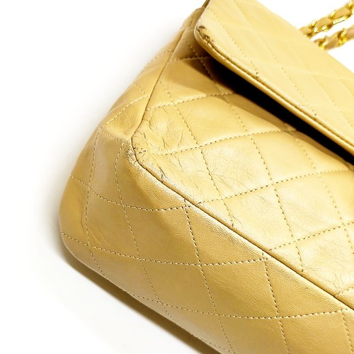 Chanel Shoulder Bag Matelasse Beige Lamb Skin 2723510 - Picture 6 of 21