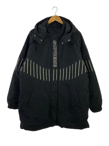 Supreme Altro PANNELLO GESSATO SPORTIVO PARKA JACKET XL NYLON Nero