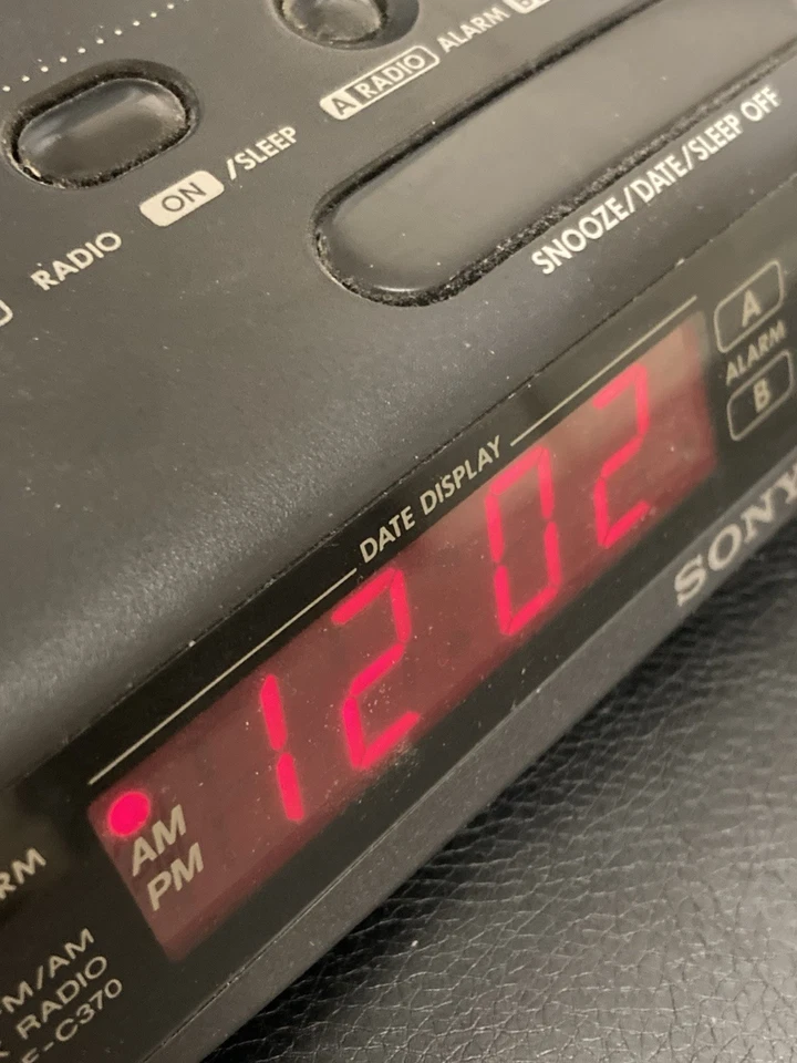 Vintage 90s Sony Dream Machine Digital Clock Radio ICF-C370 AM/FM Tested Rare - Image 3 of 4