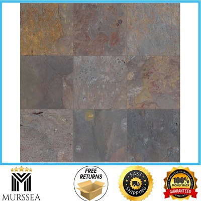 Peacock 12 In. X 12 In. Gauged Slate Floor And Wall Tile (10 Sq. Ft. / Case) |