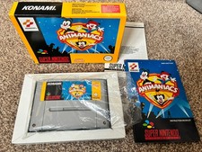 Animaniacs SNES Super Nintendo Game Complete PAL Cartridge, Box And Manual