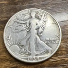 1939-D Walking Liberty Half Dollar 50c Silver Actual Coin Good For Collection