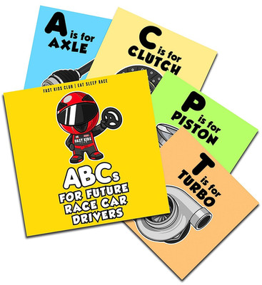 Abc'S for Future Race Car Drivers Alphabet Book (Baby Book, Children'S Book, Tod