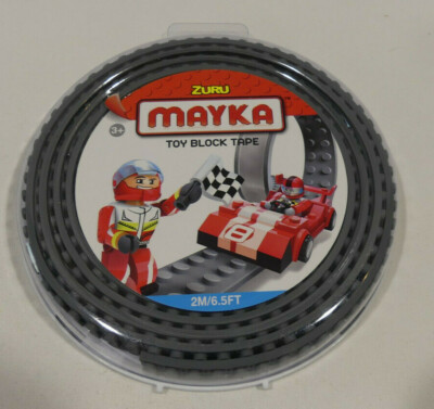 MAYKA Toy Block Tape  Original ZURU  2m  kürzbar, selbstklebend  NEU dunkelgrau