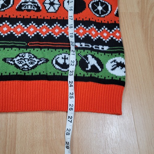 NEW Star Wars Yoda Ugly Christmas Sweater Men's Size Medium Holiday Knit Gamers - Picture 9 of 10