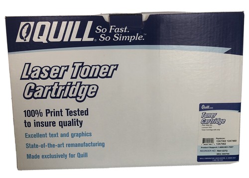 LEXMARK T630 BLACK TONER CARTRIDGE WITH CHIP REPLACES 12A7362, 12A7460, 12A7462 - Picture 2 of 6