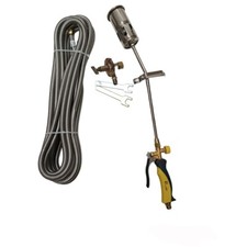 KIT CANNELLO DA RISCALDO A LEVA 70cm BRUCIATORE 60mm + REGOLATORE + TUBO 10m
