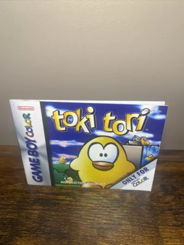 Toki Tori GBC Nintendo Game Boy Color Instruction Manual Only Booklet ONLY GBC