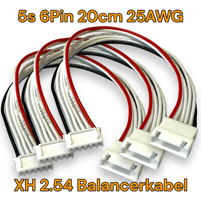   3x 5S 6Pin Balancerkabel Verlängerung JST XH 20cm Lipo Akku Kabel 15,8V 2.54mm