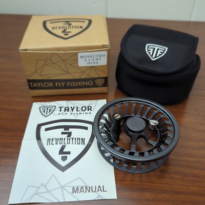 TAYLOR Fly Fishing Revolution Z 4-6 Wt Spool ONLY - Slate - FREE SHIPPING! 