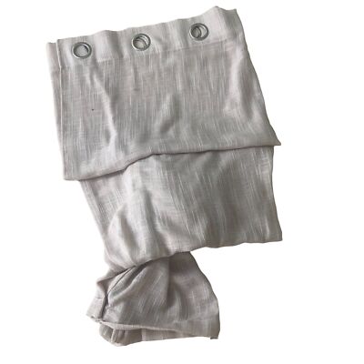 Curtain Grommet  Panel 55  x 94  Textured Semi Sheer Muslin