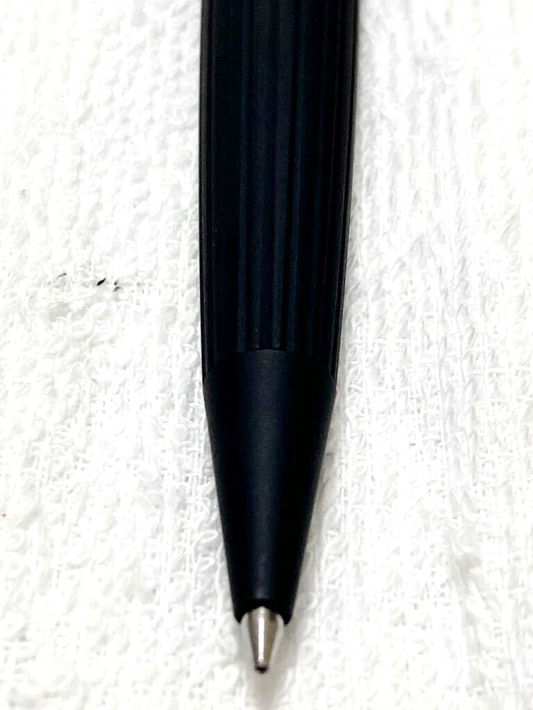 JORG HYSEK Matte Black Ballpoint Pen wz/Box,Manual Leather cap